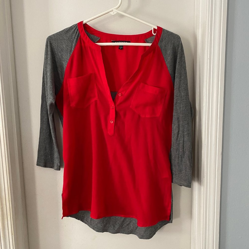 Express 3/4 Baseball Tee Shirt